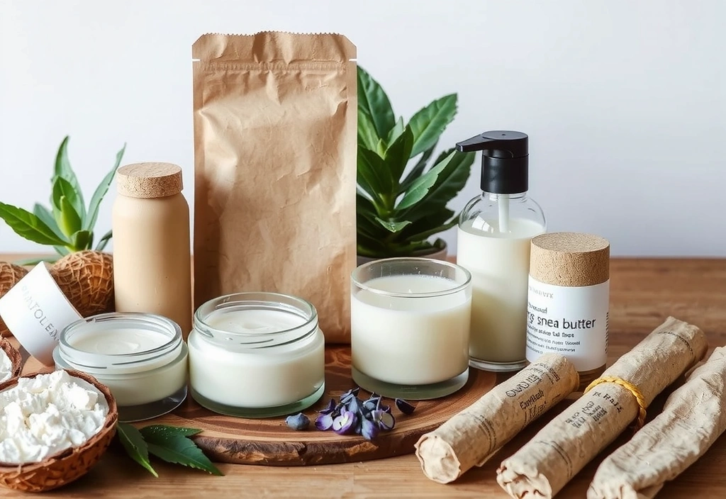 Articolo sull'importanza della sostenibilità nella cosmesi, con un focus su packaging eco-friendly e ingredienti etici