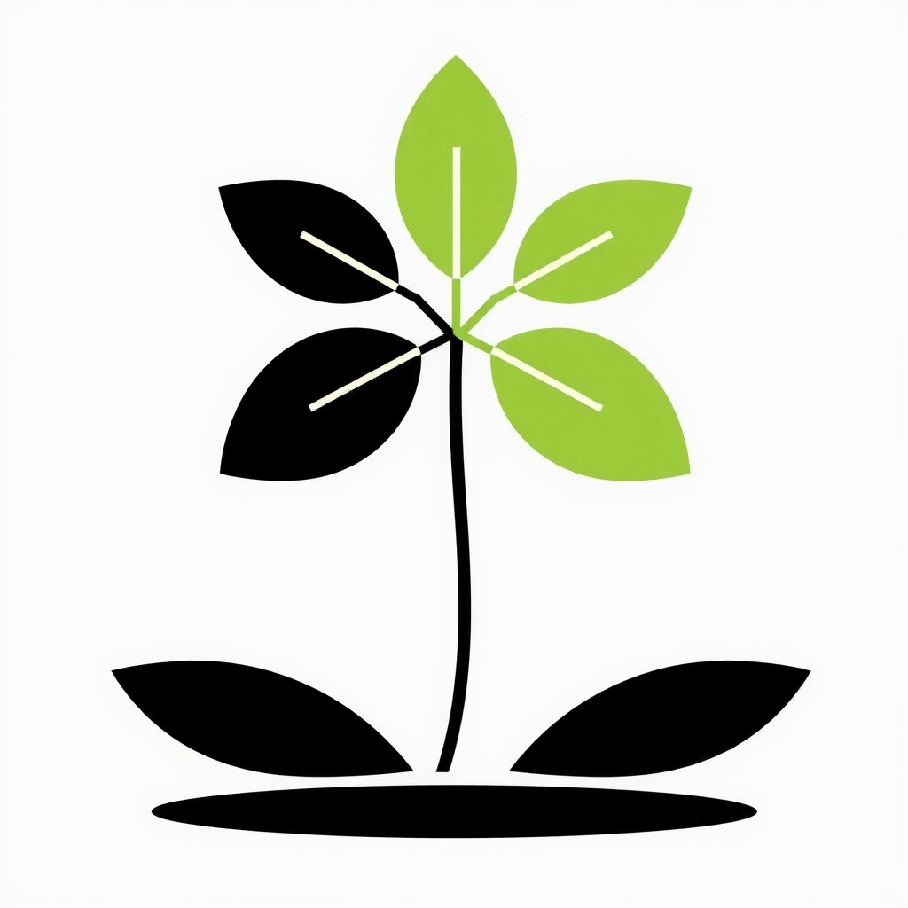 Icona di una pianta stilizzata per vitalità