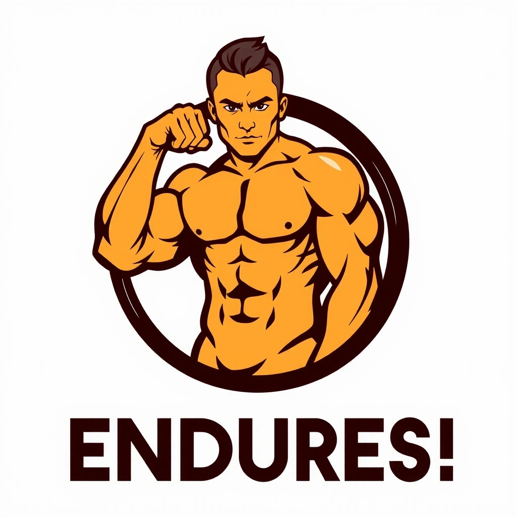 Icona di un muscolo stilizzato per resistenza